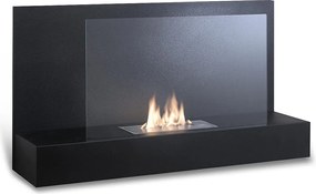 Bmovie - Czarny metalowy biokominek ścienny