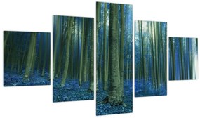 Obraz - Niebieski las (125x70 cm)