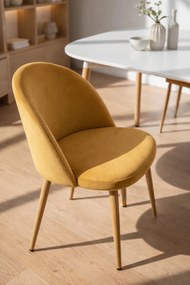 Zestaw 4 Krzese Vint Aksamitne