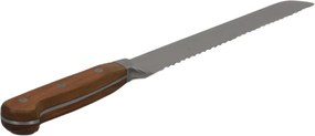 Nóż do krojenia chleba ELEGANCIA, stal nierdzewna, 33 cm