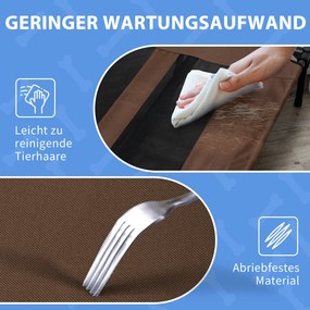 PawHut Sofa dla psa Łóżko dla zwierząt 122x92x23cm Legowisko dla psa Kolor kawowy i czarny | Aosom PL