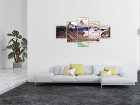 Obraz górskiego jeziora (125x70 cm)