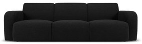 Czarna sofa z materiału bouclé 235 cm Molino – Micadoni Home