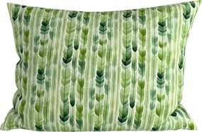 Poliestrowo-bawełniana poszewka na poduszkę GREEN TREES POLY 70x90 cm, zielona