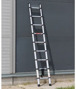 Teleskopowa drabina aluminiowa PROFI, 2,6 m, 9 szczebli