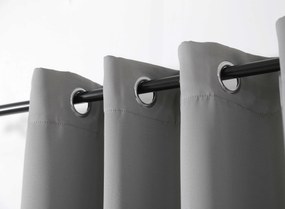 Zasłona OXFORD LIGHT 140x250 cm, jasnoszara Zawieszanie: Taśma z wiązaniami