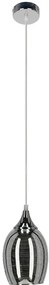 Nowoczesna wisząca lampa ze szklanym kloszem - D145 H3-T62