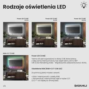 Lustro łazienkowe LED F2