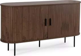 Komoda dwudrzwiowa rozsuwana Double 140cm – nowoczesna komoda z ryflowanymi frontami
