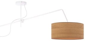 Okrągła lampa wisząca fornirowa loft B3-M53