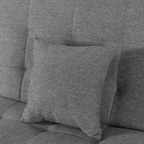 Sofa z Funkcją Spania NEPAL Wersalka Rozkładana Dwuosobowa Szara Nowoczesna do Salonu