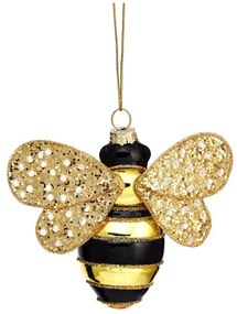 Szklana ozdoba świąteczna wykonana ręcznie 7 cm Bee – Sass &amp; Belle