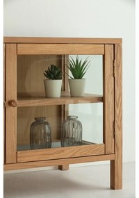 Szafka pod TV w dekorze dębu w naturalnym kolorze 160x50x40 cm Ceci – MOME