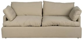 Beżowa lniana sofa 212 cm – Ixia