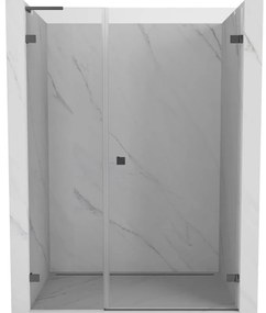 Mexen Lunar-B L drzwi prysznicowe uchylne prawe 115 cm, transparent, gun metal - 832SL-115-050-95-00-P