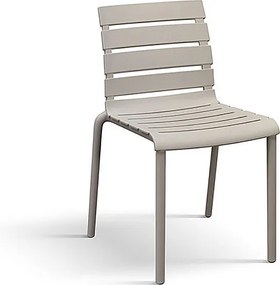 Zestaw 6 krzeseł z piaskowego polipropylenu, z możliwością sztaplowania - GANDIA