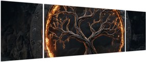 Obraz – Drzewo życia w lawie I. (170x50 cm)