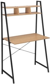 Biurko metalowe z nadstawką modern pine D5-T54