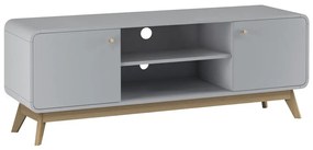 Szara szafka pod TV 140x53 cm Caitlin – Støraa