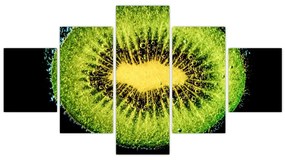 Obraz - szczegół kiwi w wodzie (125x70 cm)