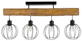 Spot-Light DO6977404 - Żyrandol natynkowy BERIS 4xE27/25W/230V sosna