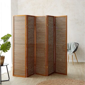 Przegroda pokojowa 220x2,2x175 cm brązowa