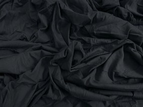 PrzytulneMieszkanie.pl Prześcieradło dżersejowe antracytowe 90 x 200 cm