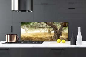 Panel nad blat kuchenny Samotne Drzewo Na Polanie