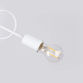 Żyrandol LOOP 2 biały supeł SOLLUX  LIGHTING