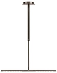 Metalowa lampa wisząca LED w kolorze srebra z metalowym kloszem Omni Ceiling – UMAGE