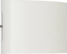 Lampa ścienna zewnętrzna biała w komplecie z LED 4-światłowa IP54 - Silly