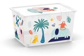 Biały plastikowy pojemnik dziecięcy 55x39x31 cm C Box Style – KIS