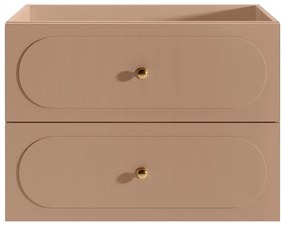 Szafka łazienkowa wisząca  pod umywalkę - Stary róż - 80 cm - SATOBAL