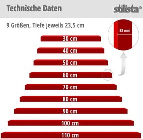 Półka ścienna Stilista Volato, 60 cm, różowa