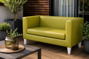Sofa Monaco : Kolor nogi - Biała, Kolor tkaniny - EKO-SKÓRA - 5D, Typ tkaniny - Eko-skóra , Wysokość nogi - 15 cm