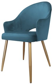 Krzesło obrotowe Velvet podstawa złota MG33