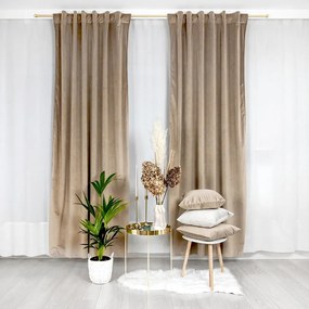 Mięsista zasłona Werona w kolorze beżowym