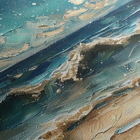 Obraz - Malowanie morza (170x50 cm)