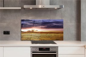 Panel szklany do Kuchni Chmury i Drzewa na Niebie