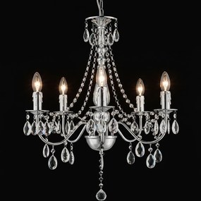 LAMPA SUFITOWA WISZĄCA EBT014-5CP CHROM