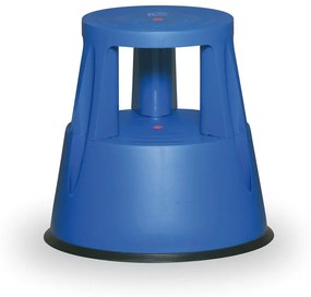 Taboret mobilny plastikowy, niebieski