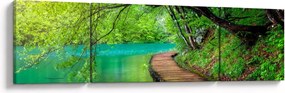 Obraz - Jeziora Plitwickie (170x50 cm)