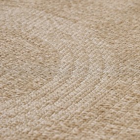 Beżowy okrągły dywan odpowiedni na zewnątrz ø 120 cm Comilla – Ayyildiz Carpets