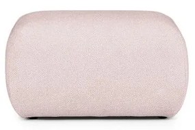 Jasnoróżowy podnóżek z materiału bouclé Mirel – Rodier