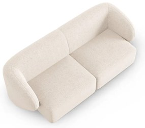 Beżowa sofa z tkaniny szenilowej 188 cm Paolo – Milo Casa