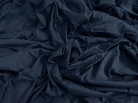 PrzytulneMieszkanie.pl Prześcieradło jersey granatowe 180 x 200 cm