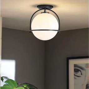 Quintiesse QN-SOMERSET-F-O-BK - Lampa sufitowa SOMERSET 1xE27/60W/230V czarna