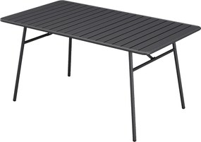 Stół ogrodowy o dł. 200 cm z metalu - antracytowy  - MIRMANDE marki MYLIA