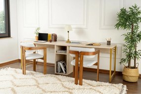 Biurko Twin Travertine and Gold