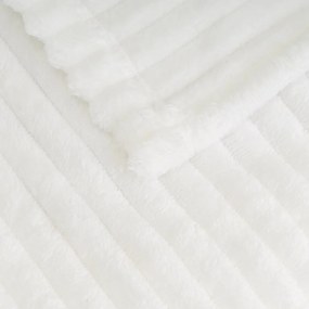 Biały koc z mikropluszu 130x160 cm Fur Velvet – Casa Selección